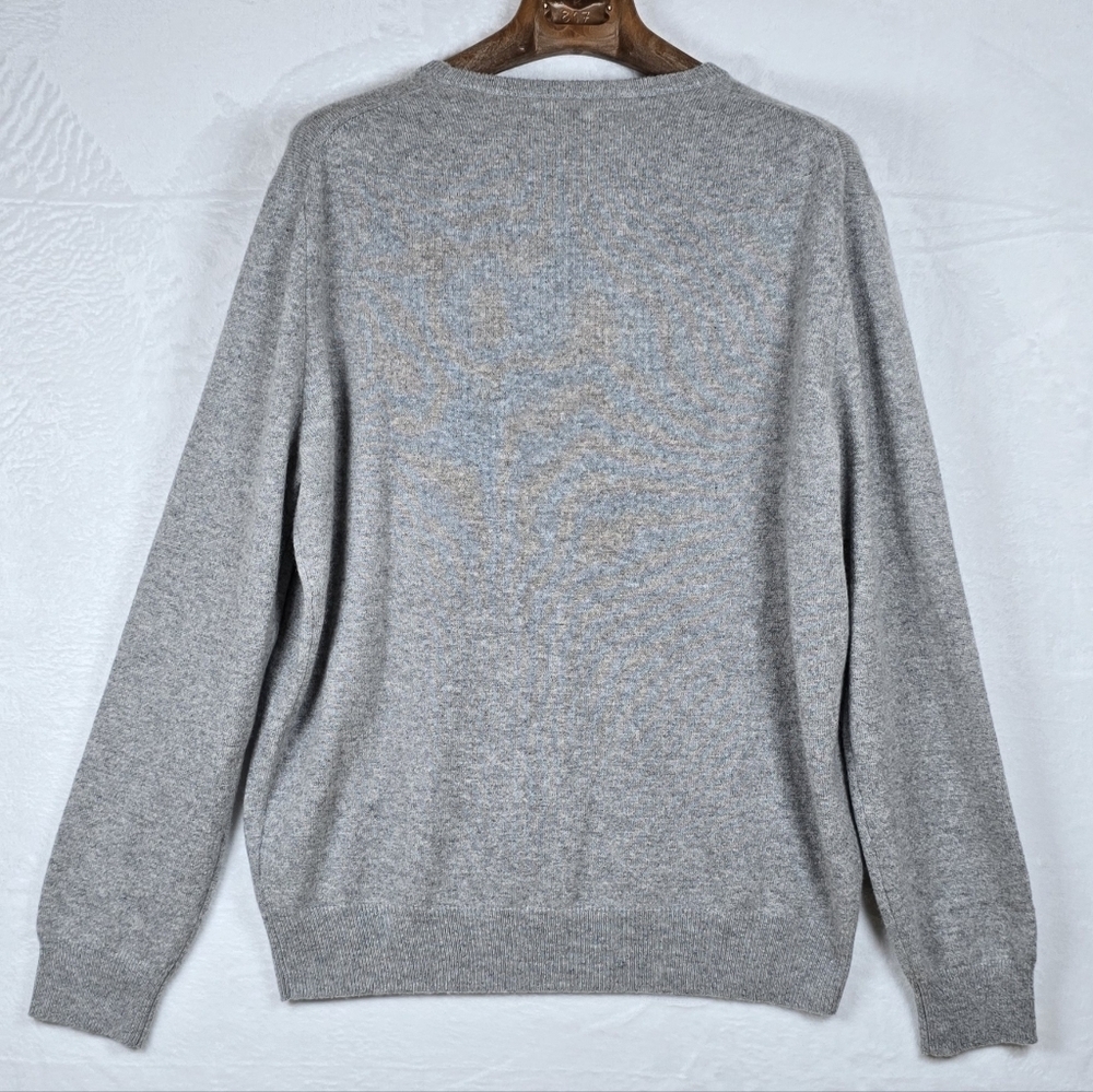 Polo Ralph Lauren Cashmere Sweater Crewneck Pull Over Minimalist Men's Sz.L - Picture 5 of 11